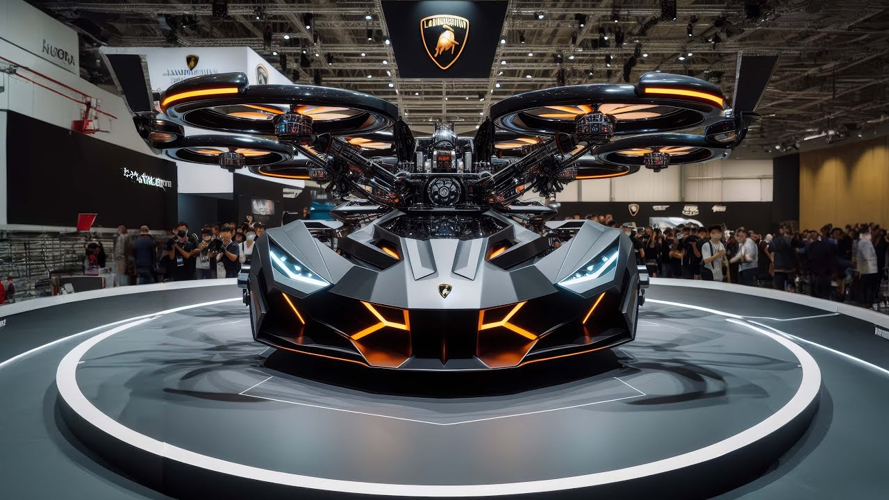 Lamborghini Turbo Cyberdrone: Ultimate 4K Footage