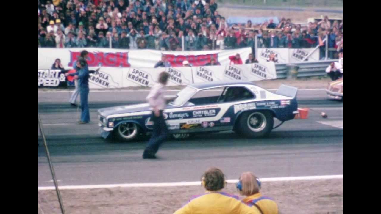 Dragracing at Mantorp Park, Sweden 1976(?)