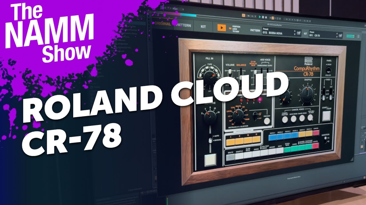 NAMM 2026: Roland Cloud CR-78 CompuRhythm (демонстрация и интервью)