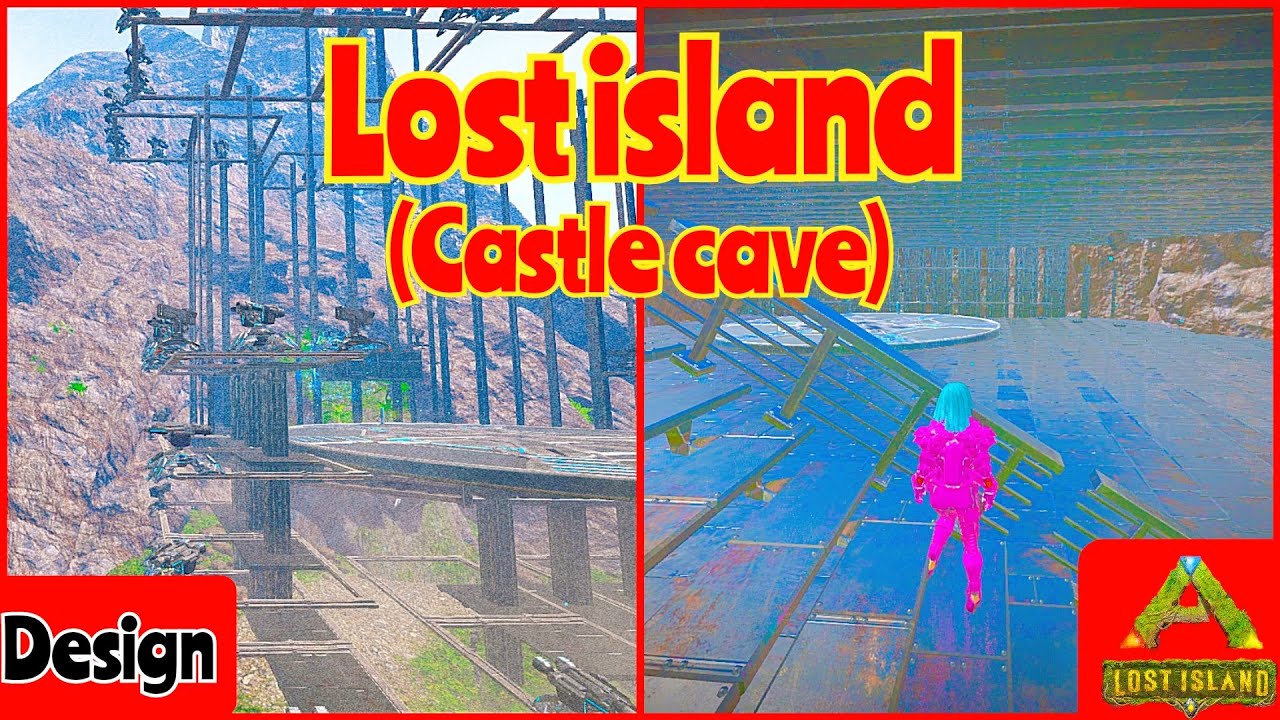 Fast pvp build castle cave (Lost island)_Ark survival evolved