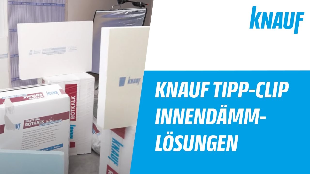 Knauf Tipp-Clip &ndash; Innend&auml;mml&ouml;sungen mit dem Knauf Rotkalk in-System