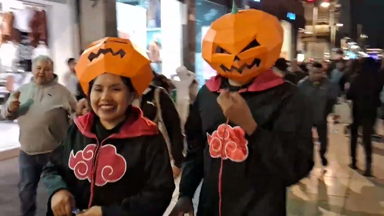 🎃💀 HALLOWEEN EN MÉXICO🎃🇲🇽 (Disfraces en la calle Madero)2023🎃
