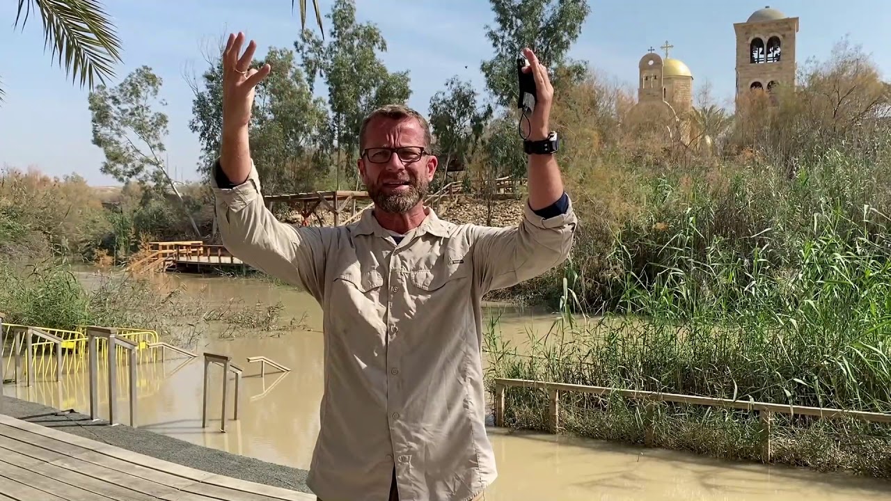 Am Jordan - mit Kurzbotschaft 
