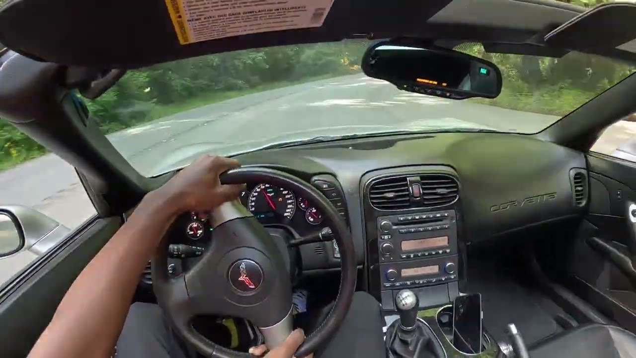 C6 Corvette Pov Drive Straight pipes (To Much Traffic Take the Backroad Edition)
