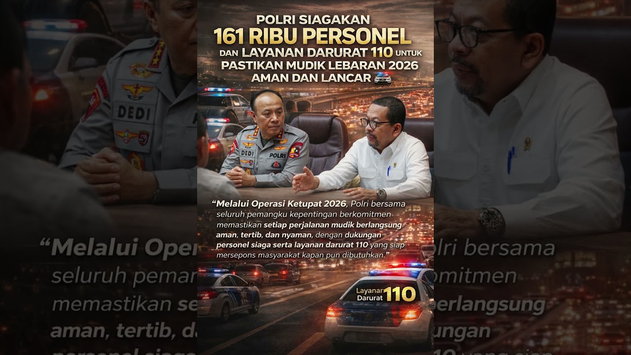 POLRI pastikan arus mudik lancar dan aman  #berita #polisi #polri #beritaterkini #trending #mudik