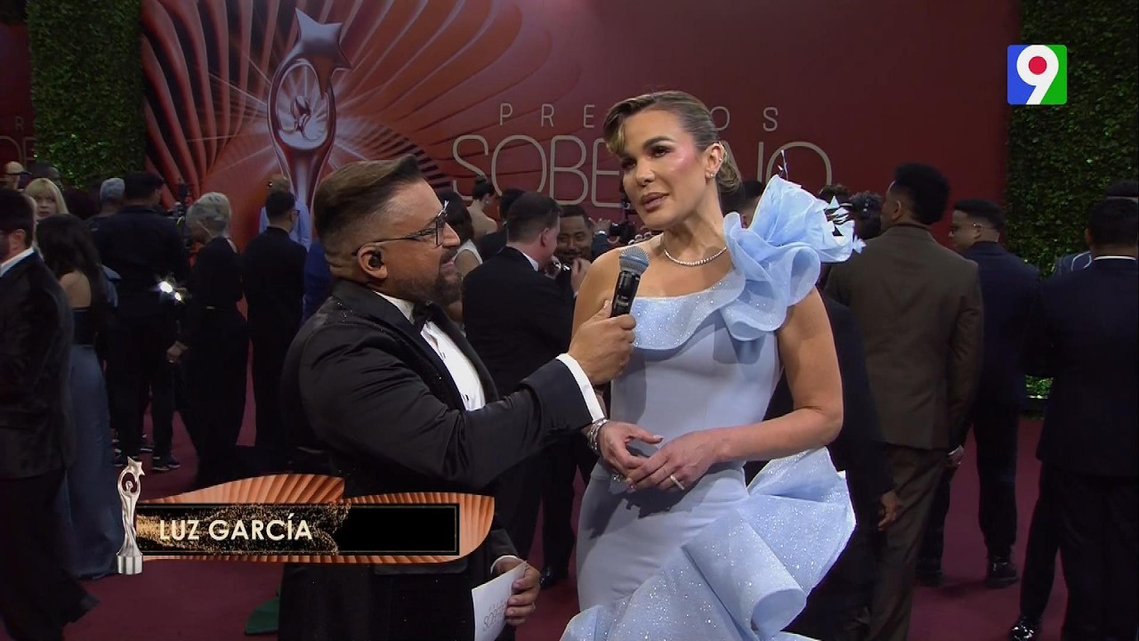 Luz García impone elegancia en Alfombra Roja Premios Soberano 2026