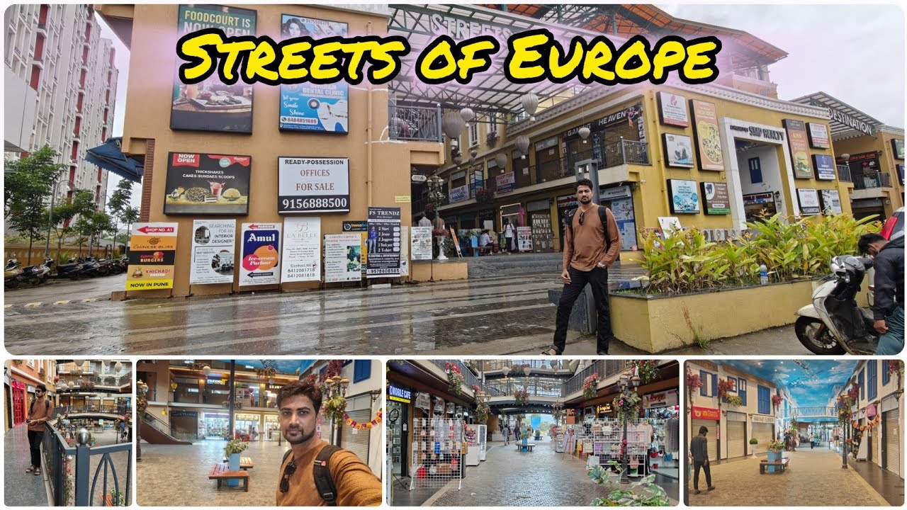 Streets of Europe | Mini Europe in Hinjewadi Pune | Tourist Places in Pune #europe #streetshopping