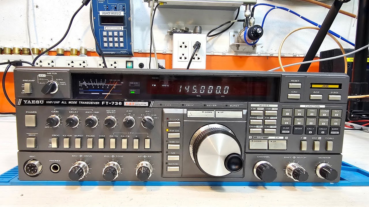 YAESU FT-736 Repairing a rotary encoder.