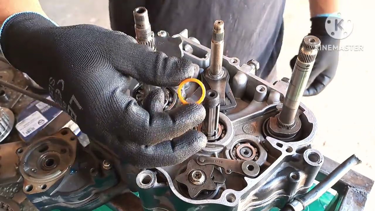 armado de motor akt flex 125 primera parte