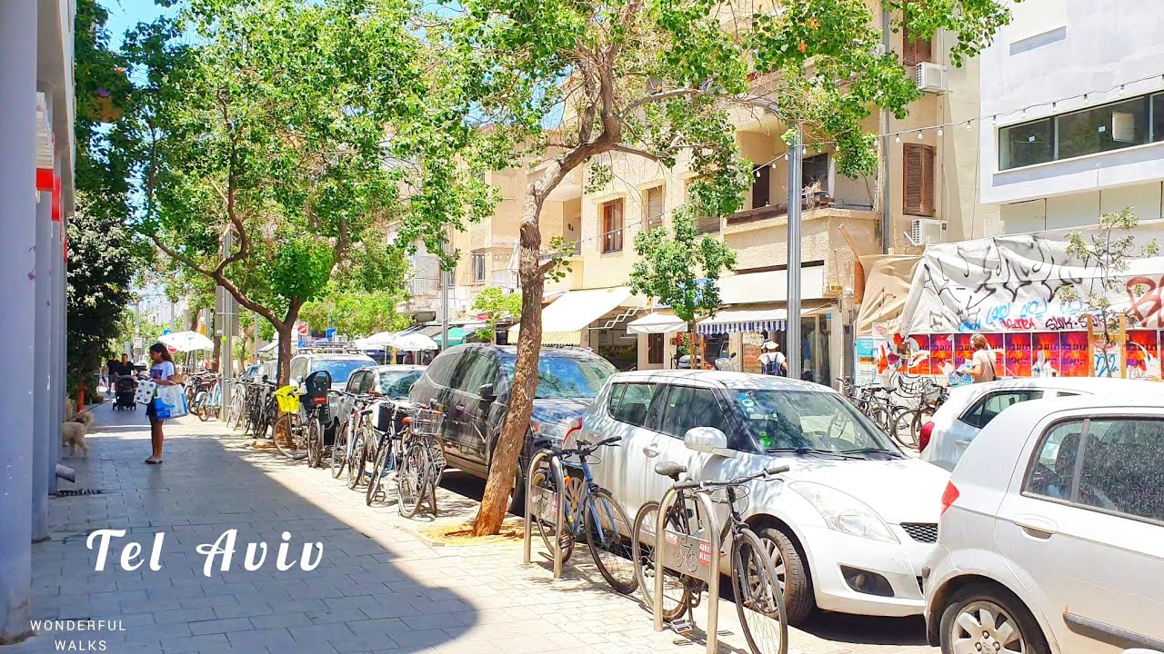 Sunny day in Tel Aviv,  Walking Tour, Israel