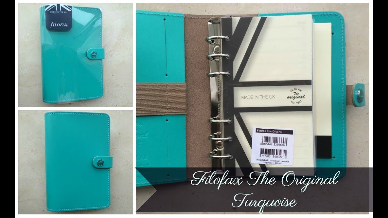 Filofax The Original Personal Turquoise | Unboxing