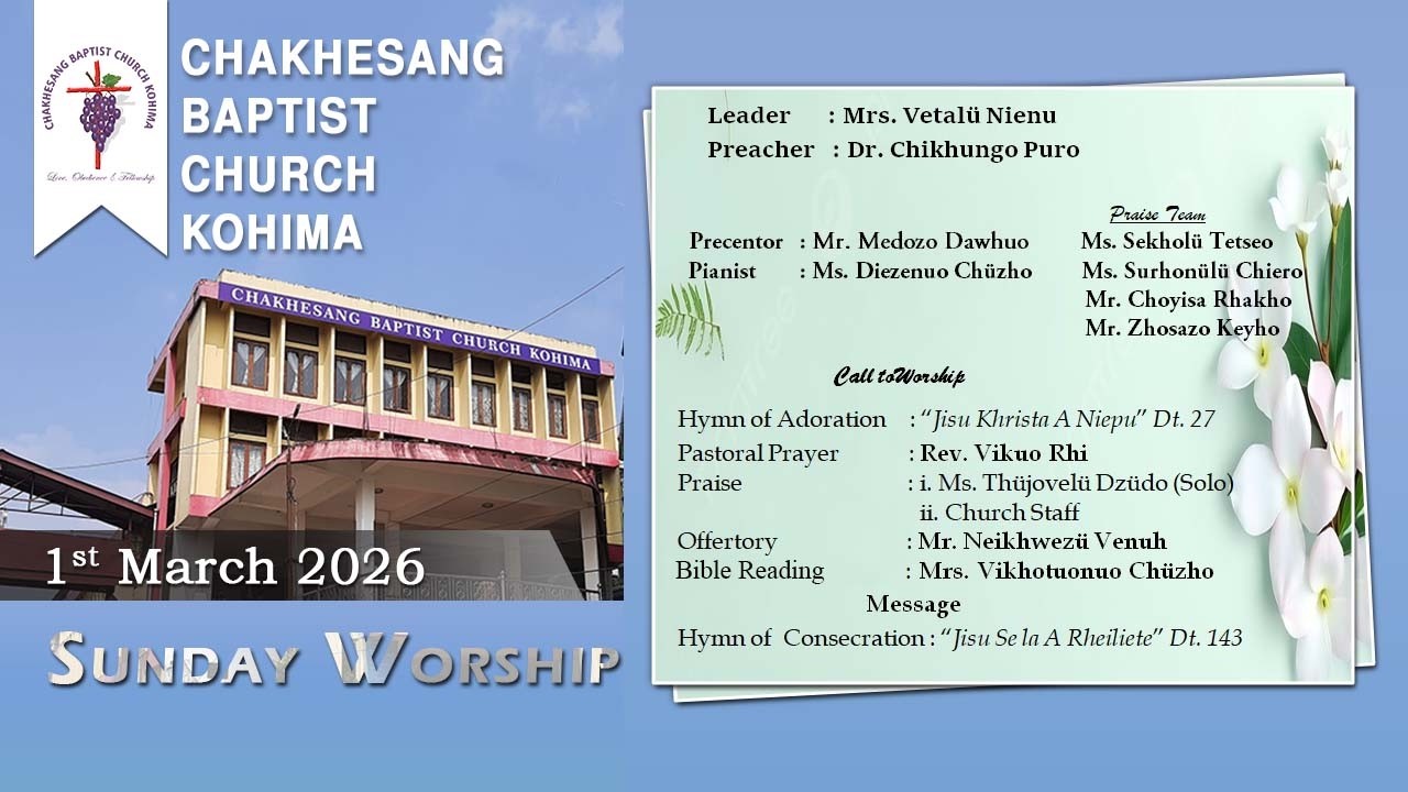 Sunday Worship Service  |  March 1, 2026