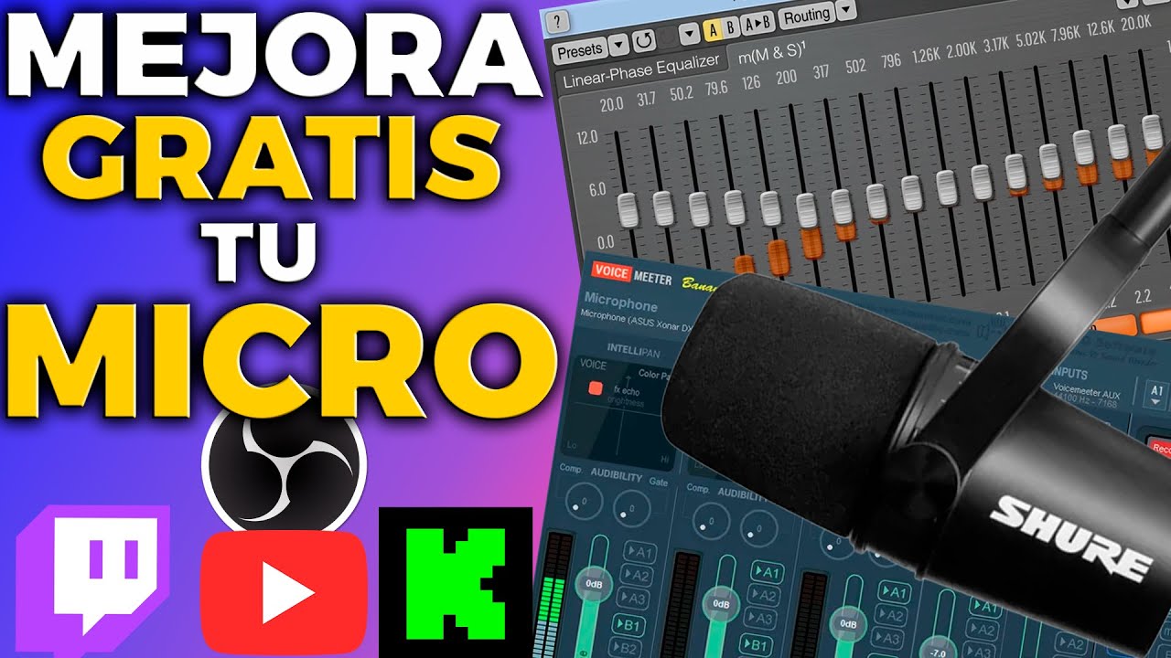 CÓMO MEJORAR LA CALIDAD DE TU MICRÓFONO PARA TUS STREAMS | TUTORIAL OBS Y VOICEMEETER