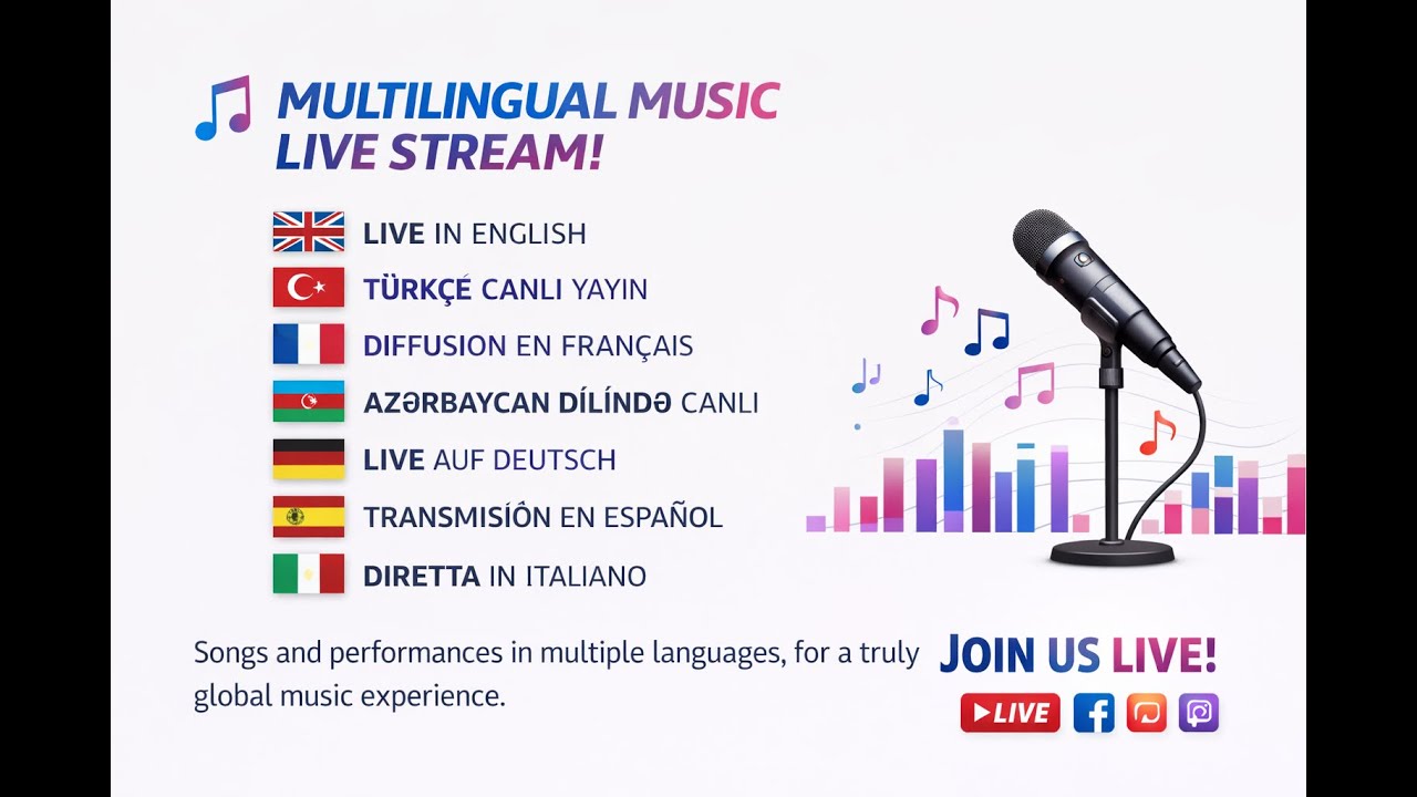 One Stream, Many Languages — Global Music Live Session 🎶