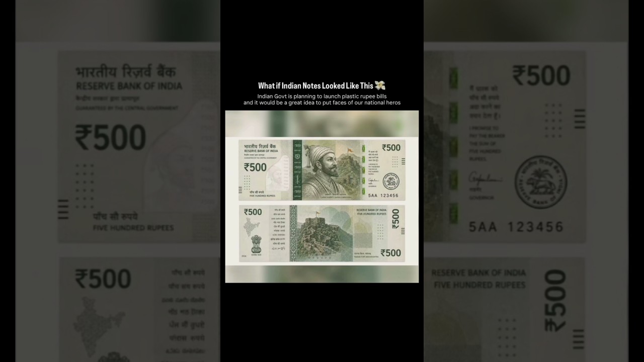 Mind-Blowing Redesign of ₹500 Indian Rupee!#new#rupee#hindu#india#plastic#notes#modi#trending#viral
