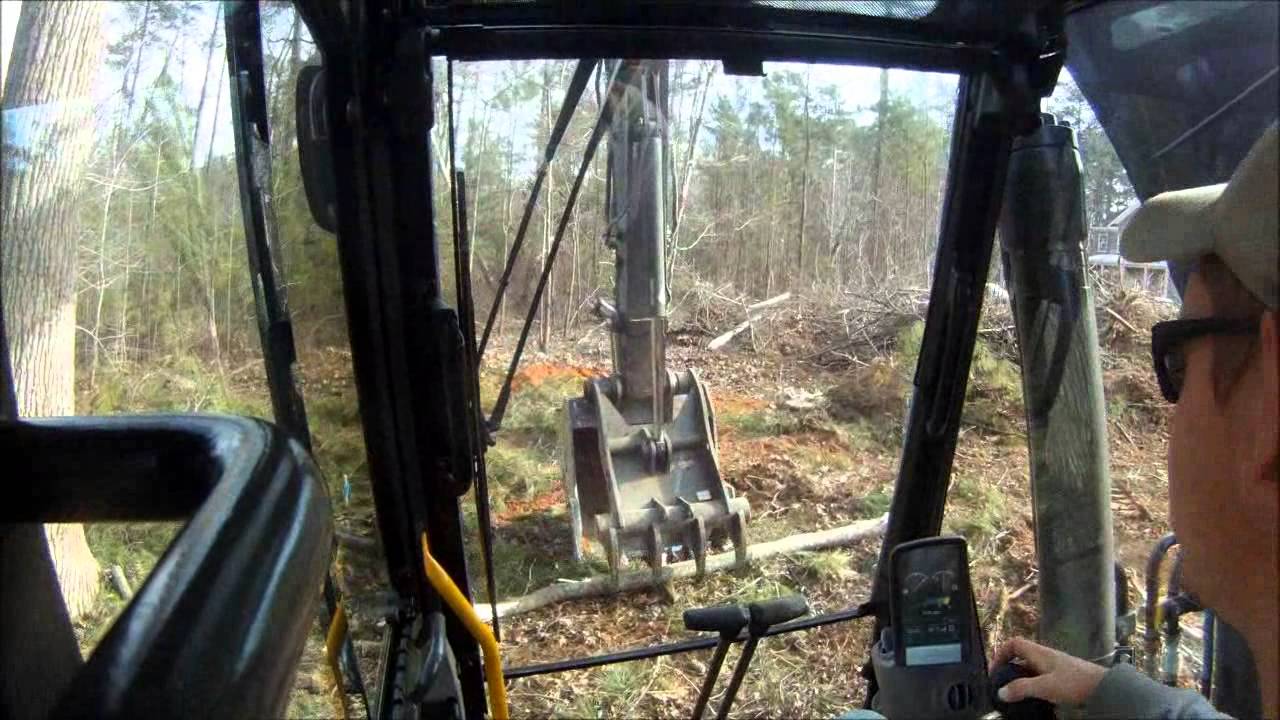 Volvo 160 Clearing trees