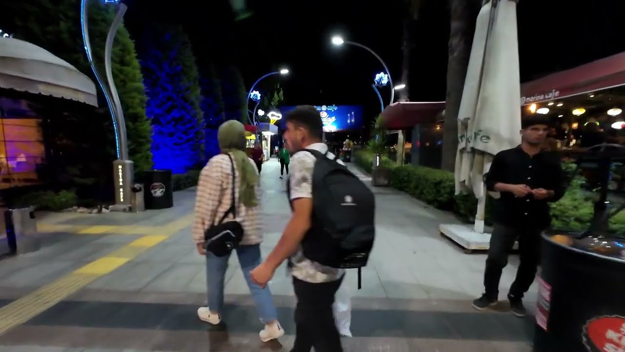 Izmit - Turkey - Seka Park 4K Walking (Night time) - By DJI action 4