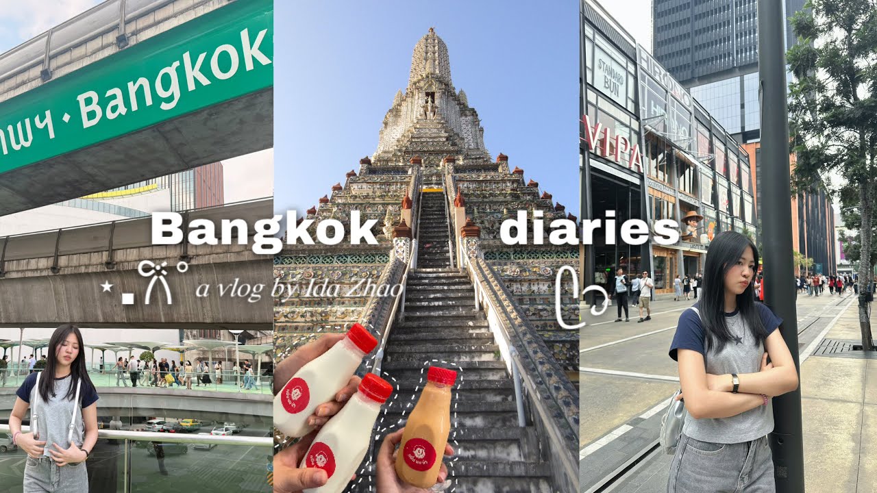 Bangkok vlog pt 1 ୨ৎ : reunion with my girlies in thailand bkk, shopping, eating, exploring etc..