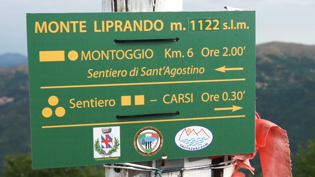 Sentiero Sant'Agostino da Montoggio al Monte Liprando 2017