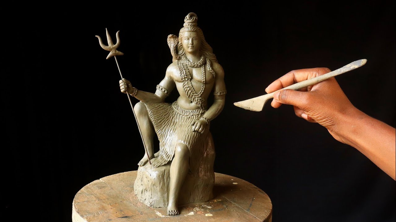 Mitti ki shiv murti banana | shankar bhagwan murti making | clay art