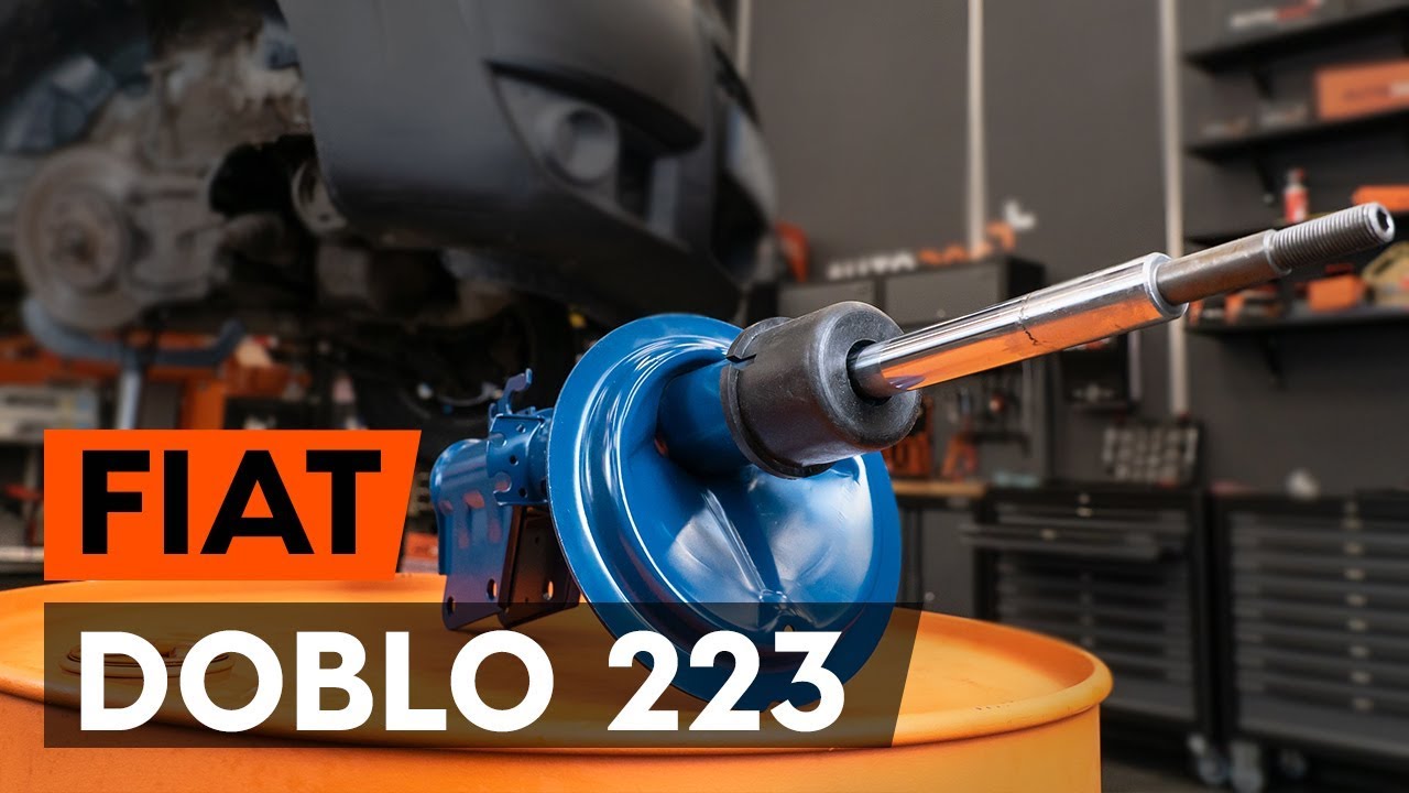 How to change a front shock strut on FIAT DOBLO 1 (223) [TUTORIAL AUTODOC]