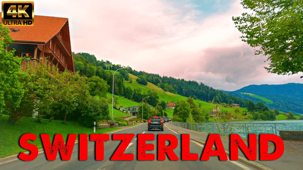 Relaxing Swiss Landscapes | Driving in Switzerland | From Ober&auml;geri To Schwyz