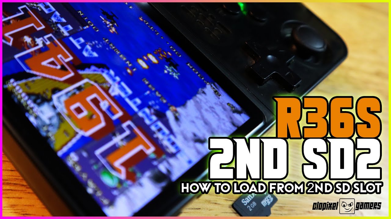 How to Load games on  the R36S from the 2nd SD Slot (TF2 Game Slot) @clopixelgamers