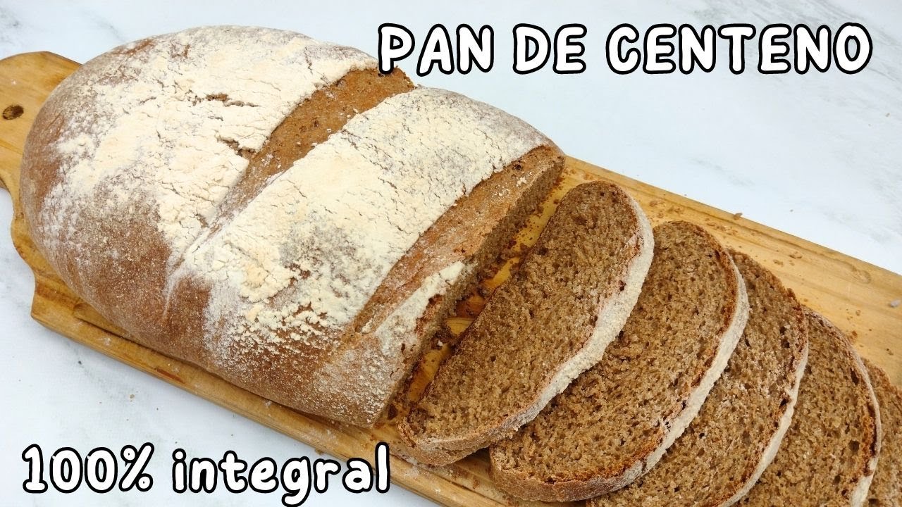 Como hacer PAN DE CENTENO 100% Integral