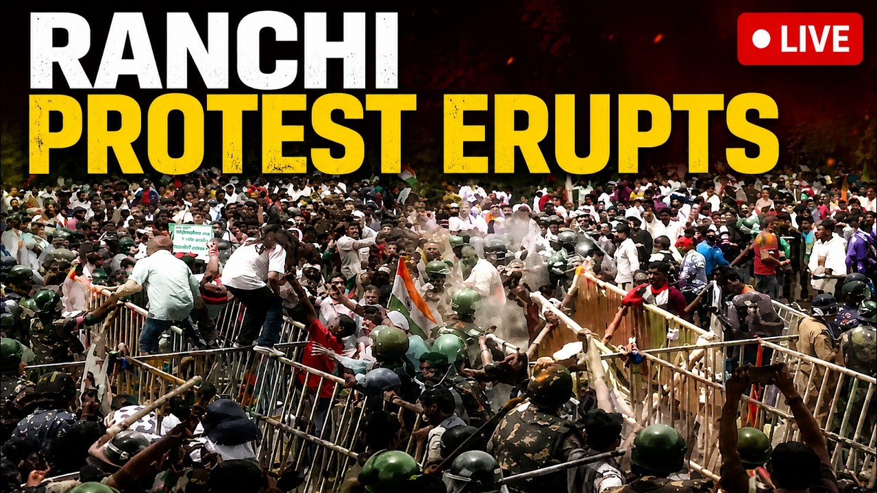 Ranchi Protest LIVE: Protesters Clash With Police During Vidhan Sabha Gherao | Jharkhand