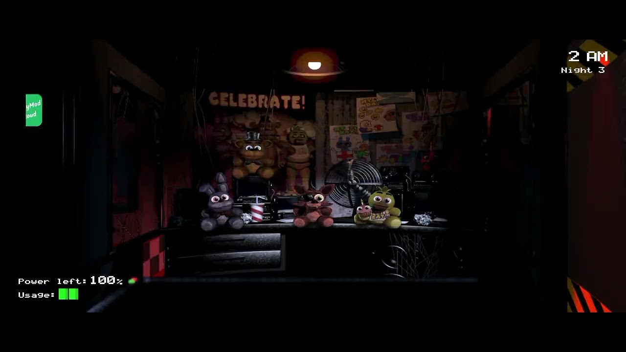 Five nights at freddy (Part 2) (night 3)