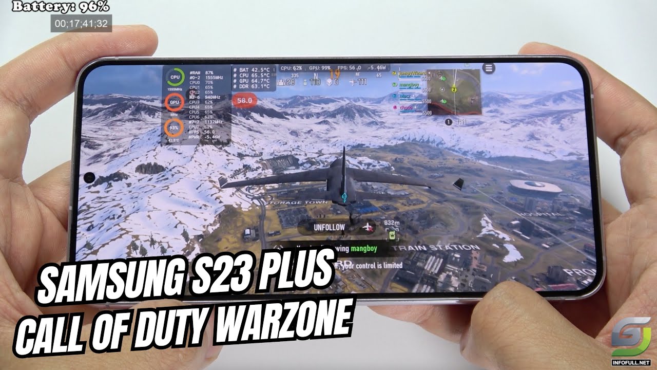 Samsung Galaxy S23 Plus test game Call of Duty Warzone Mobile Update | Snapdragon 8 Gen 2