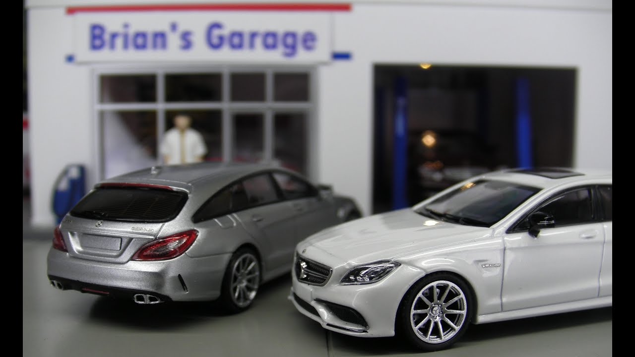 MJ Model 1/64 Mercedes-Benz AMG CLS 63 Shooting Brake (銀/白) 開箱