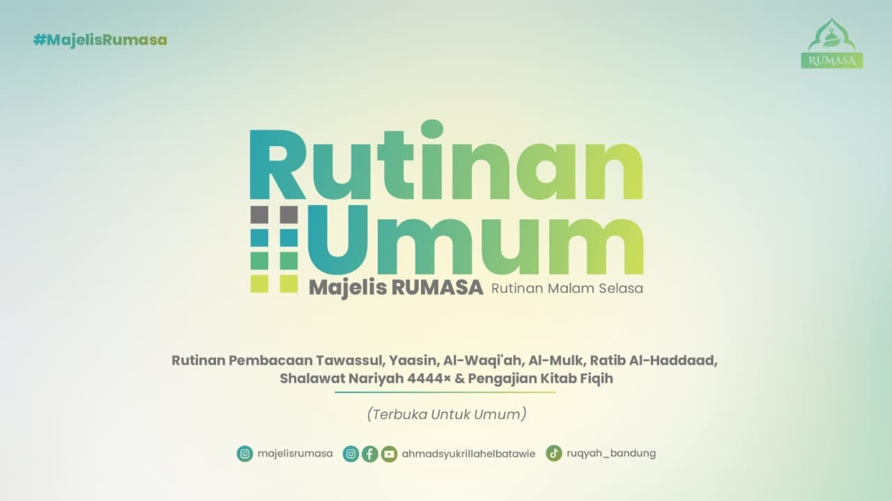 🔴 [LIVE] RUTINAN UMUM -  MAJELIS RUMASA