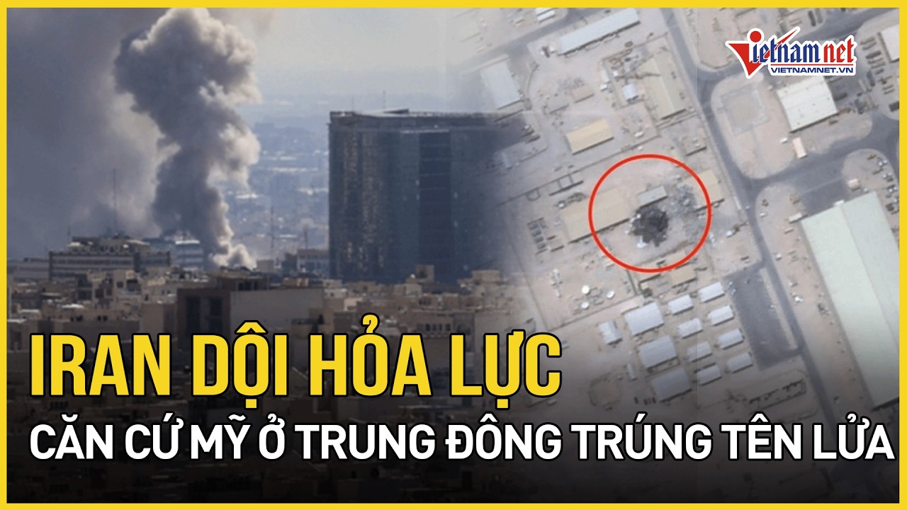 Iran cuồng nộ dội hỏa lực tàn khốc, căn cứ Mỹ ở Trung Đông trúng tên lửa | Báo VietNamNet