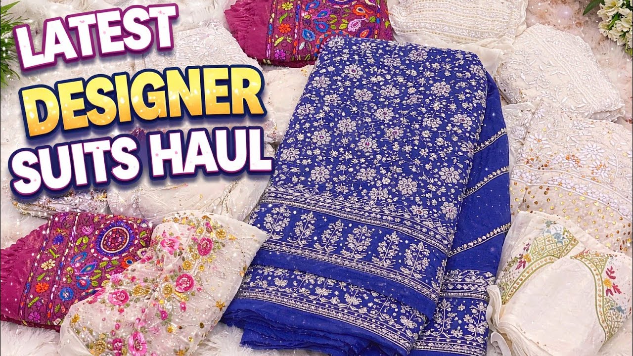✨ Eid Special Designer Suits Haul | Chikankari, Embroidery & Party Wear Dresses