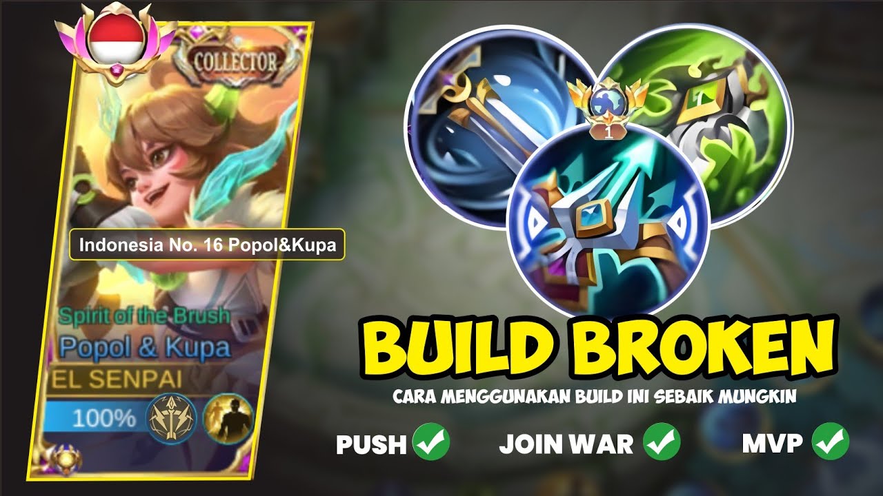 BUILD BROKEN FOR POPOL AND KUPA 2024 😱⁉️| BEST BUILD POPOL KUPA | TOP GLOBAL POPOL AND KUPA 2024