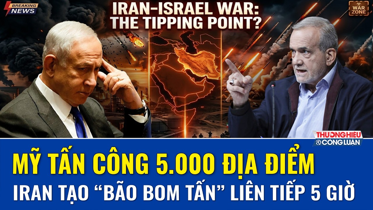 🔴Điểm nóng Mỹ - Israel - Iran 13/3: Iran xả hàng bom 2 tấn, Israel đối diện 