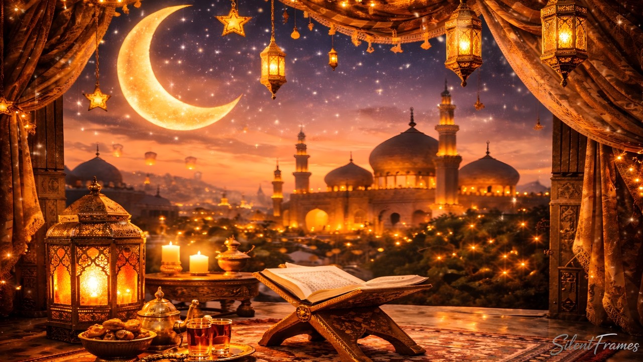 🌙 Ramadan Night Ambience – 1 Hour of Peaceful Ramadan Vibes 🕯️