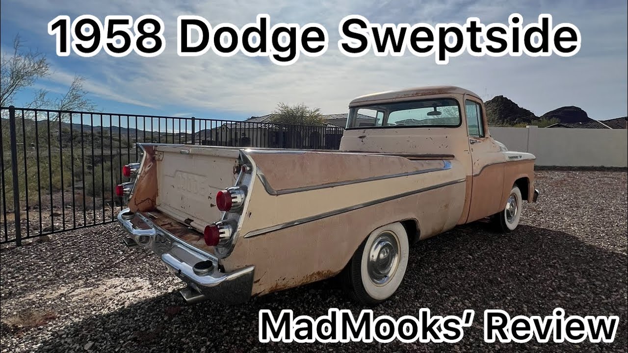 1958 Dodge Sweptside Pickup RARE CLASSIC TRUCK WITH FINS Chevy cameo competition