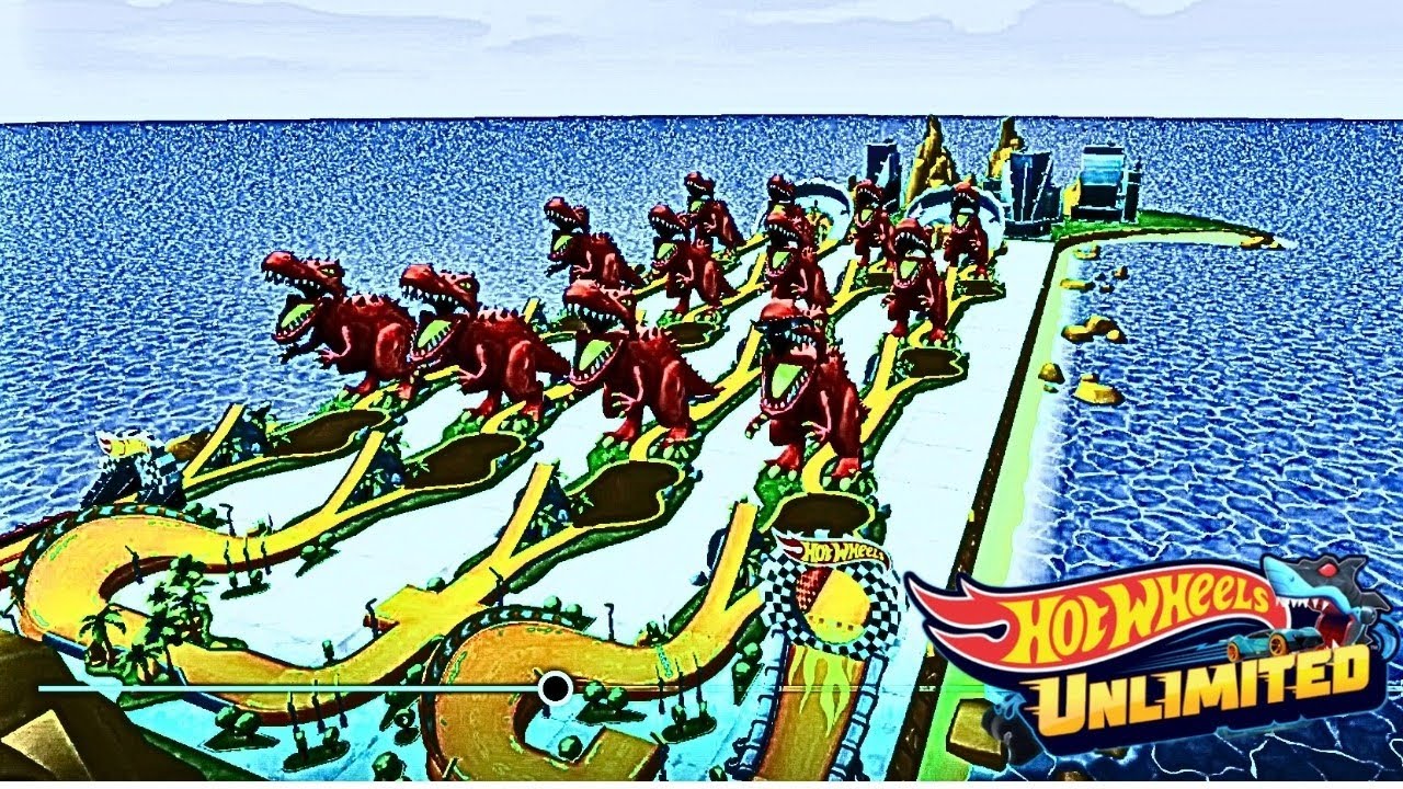 Hot wheels unlimited run fun jump burn and race in my new track 