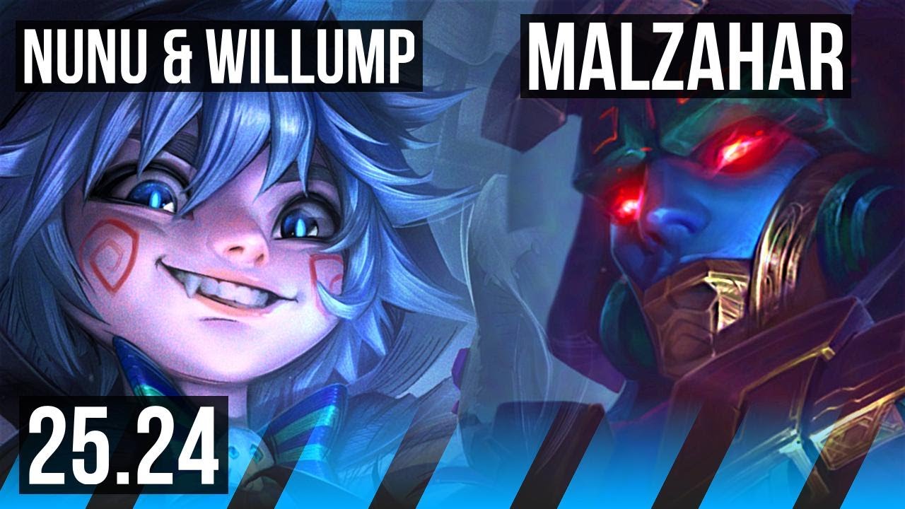 NUNU & WILLUMP vs MALZAHAR (MID) | EUW Master | 25.24