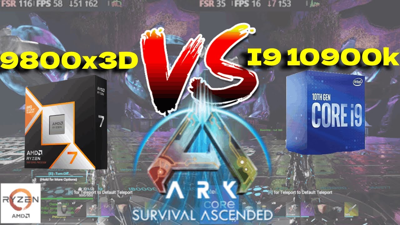 ARK Survival Ascended: 9800X3D vs i9-10900 | Insane 3&times; FPS Boost!