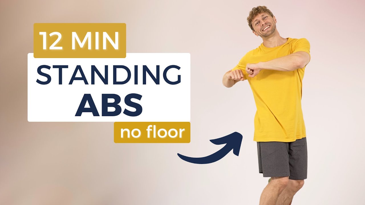12 Minute Standing Abs Workout (No Equipment, No Floor, Beginner Friendly)