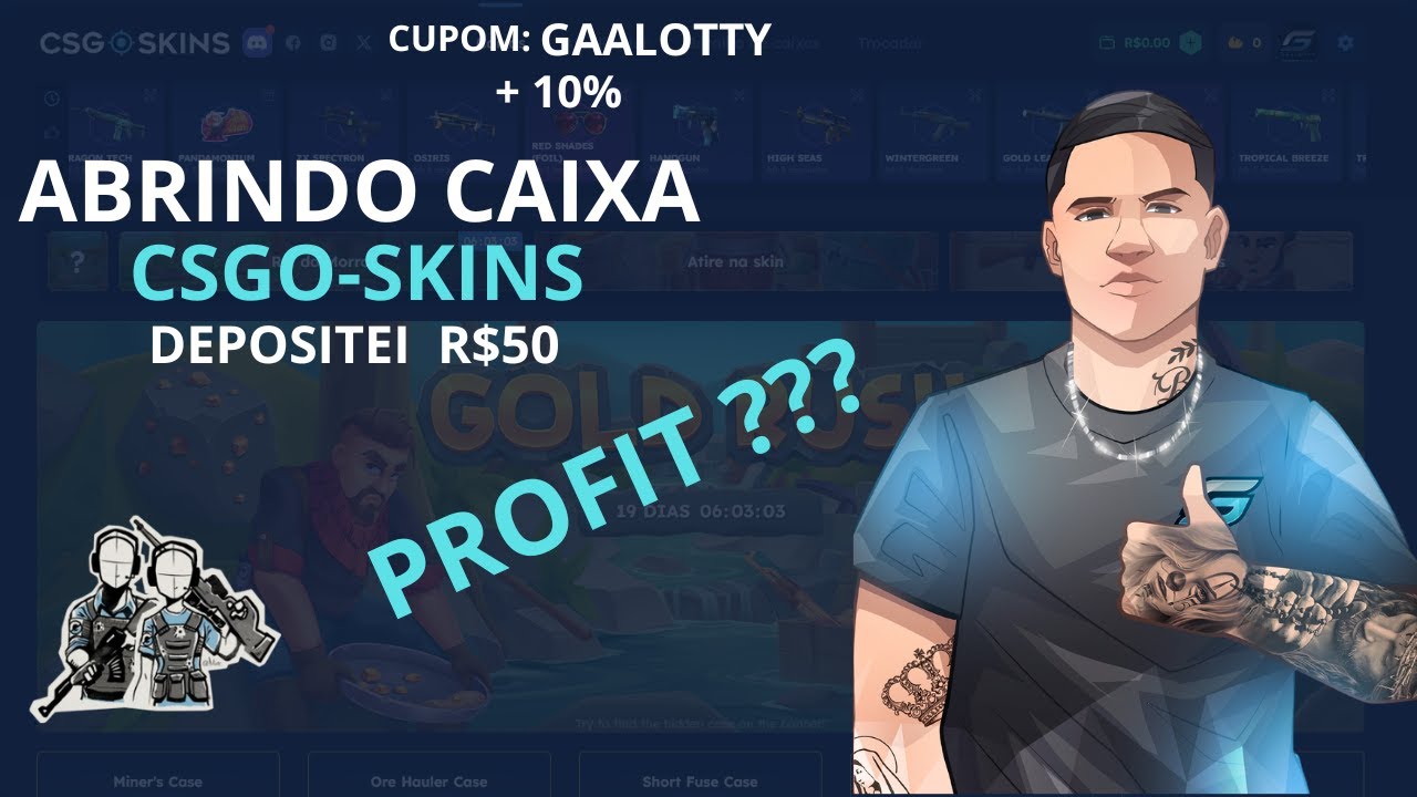 ABRINDO CAIXA NO CSGO-SKINS ,  SERÁ QUE PROFITEI ???