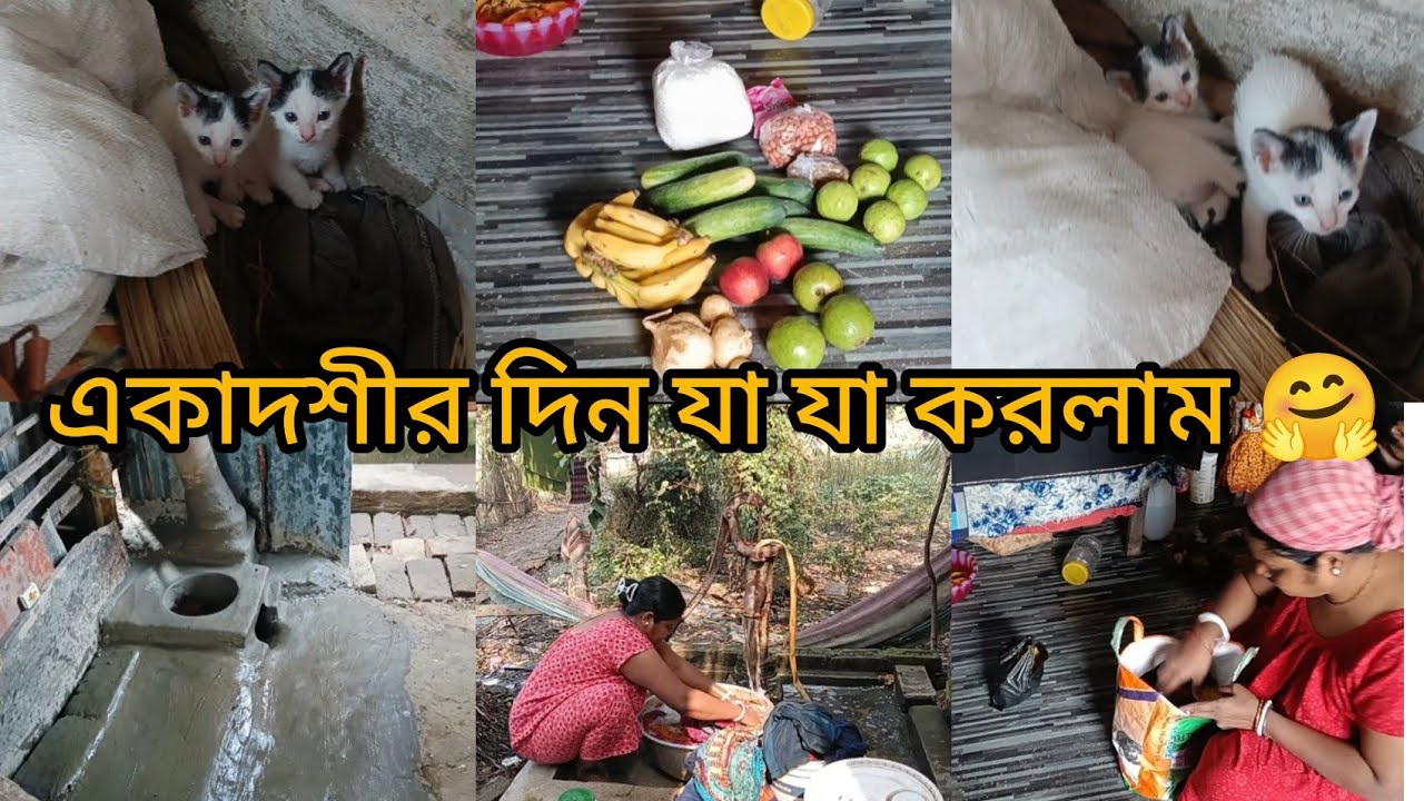 🌄একাদশীর দিন যা যা করলাম 🤗#vlog #bengalivlog 