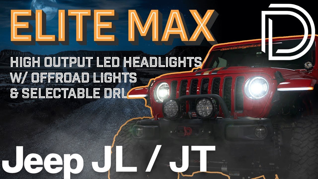JL/JT Headlight UPGRADE! | Diode Dynamics Elite Max LED Headlights Install & Review