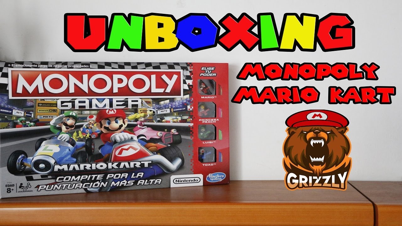 UNBOXING MONOPOLY Mario Kart | Juegos de Mesa