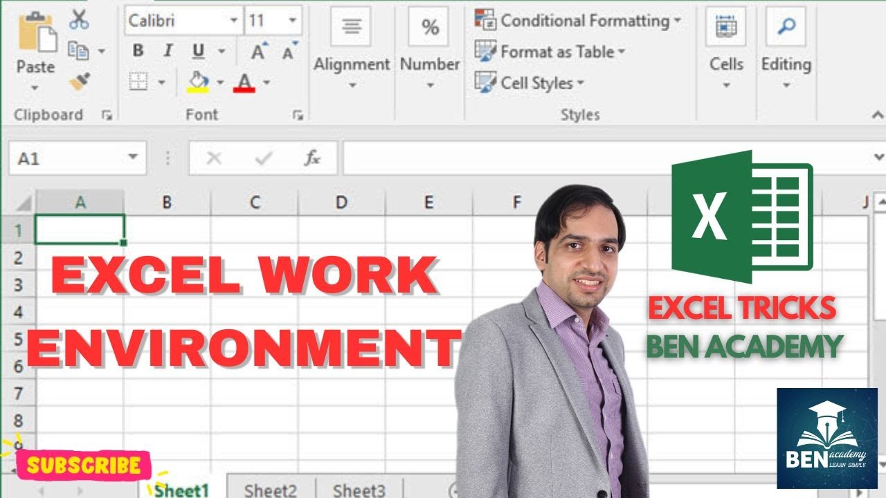 Introduction to the Excel Work Environment for Beginners