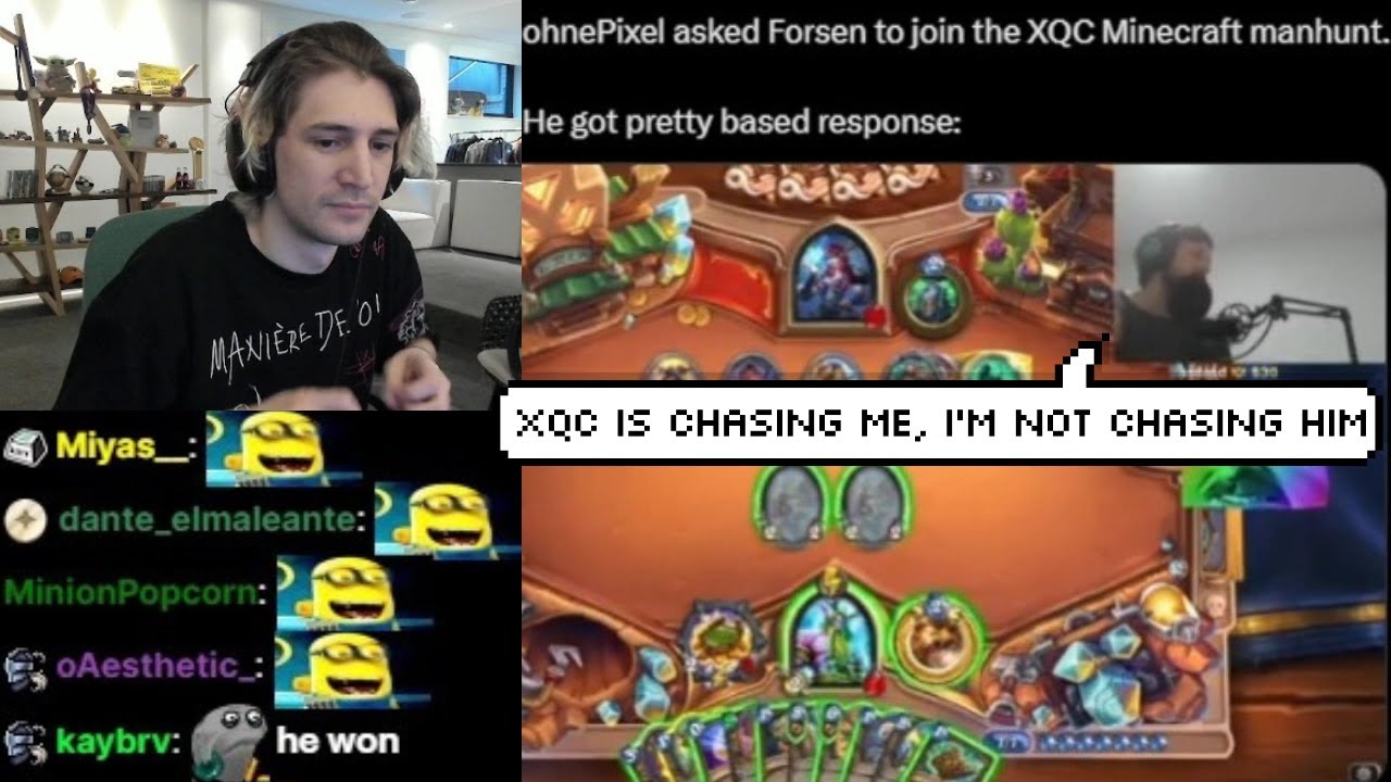 xQc Realizes Forsen Owns Him