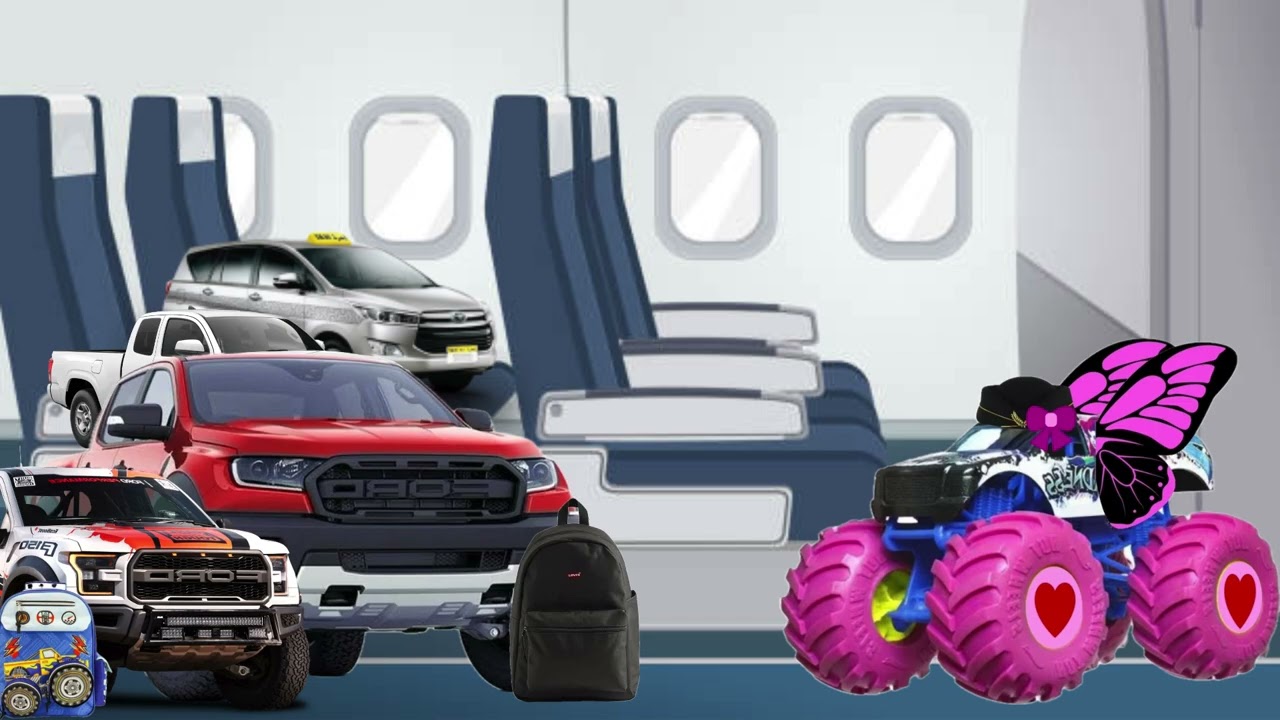 [PEAK] At The Airport | Boarding And Takeoff | Hot Wheels Monster Trucks